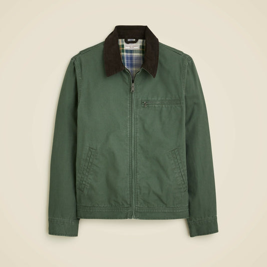 Men Wallace &amp; Barnes lightweight canvas work jacket - J.Crew