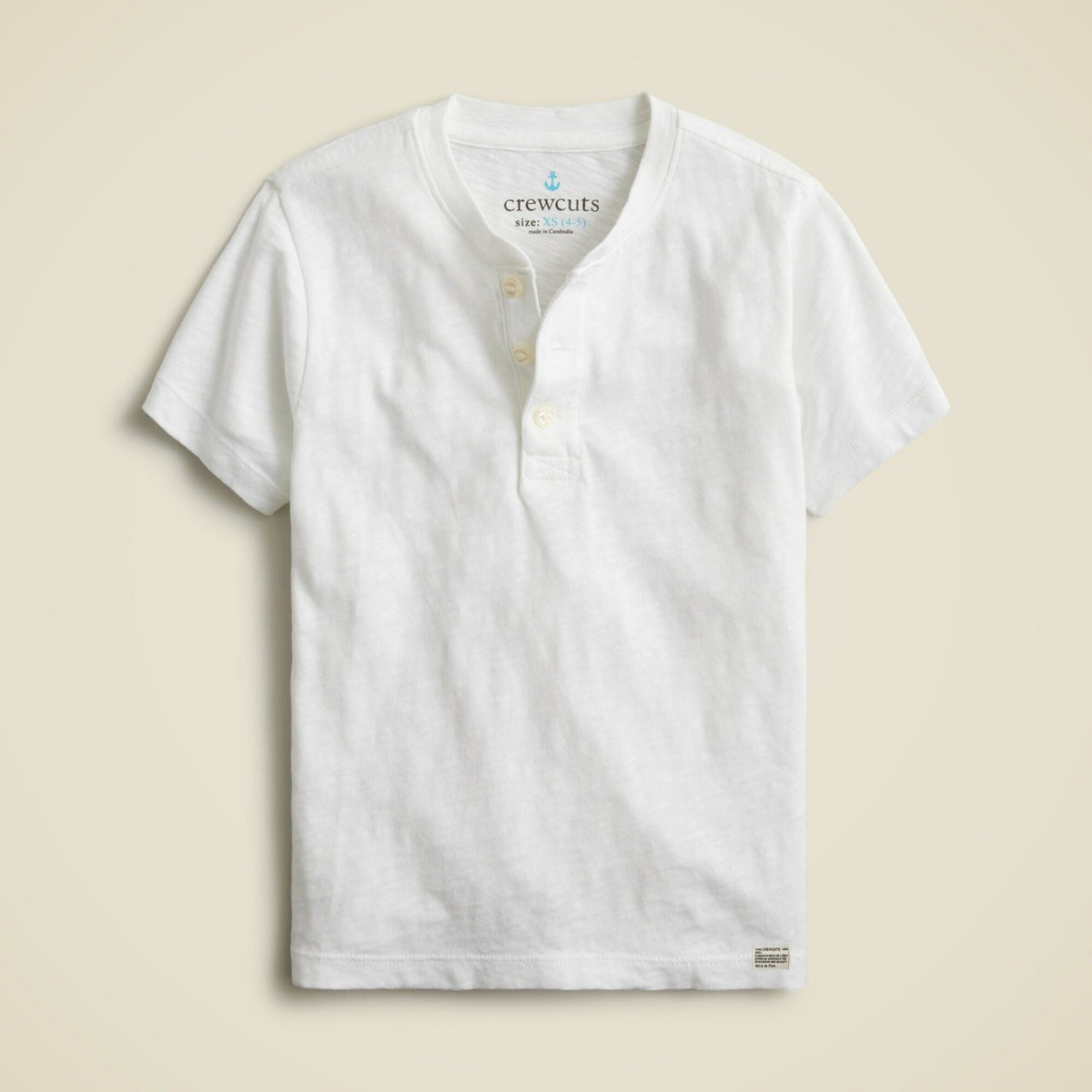 Kids Kids' short-sleeve garment-dyed henley - J.Crew