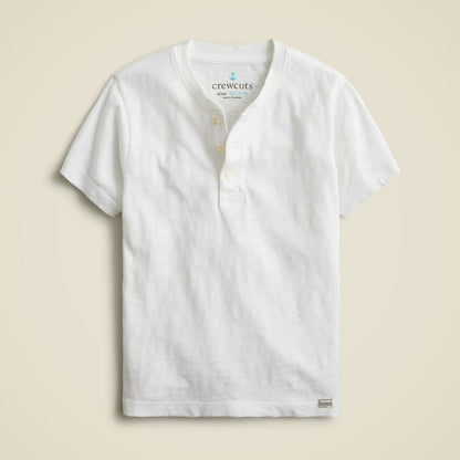 Kids Kids' short-sleeve garment-dyed henley - J.Crew