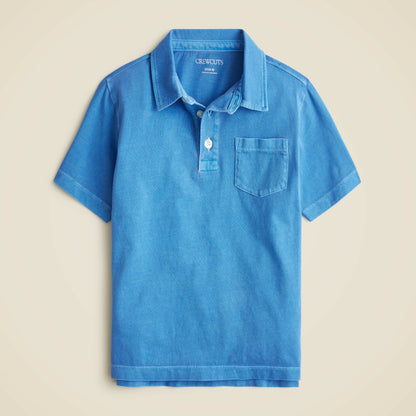 Kids Kids' new short-sleeve garment-dyed polo shirt - J.Crew