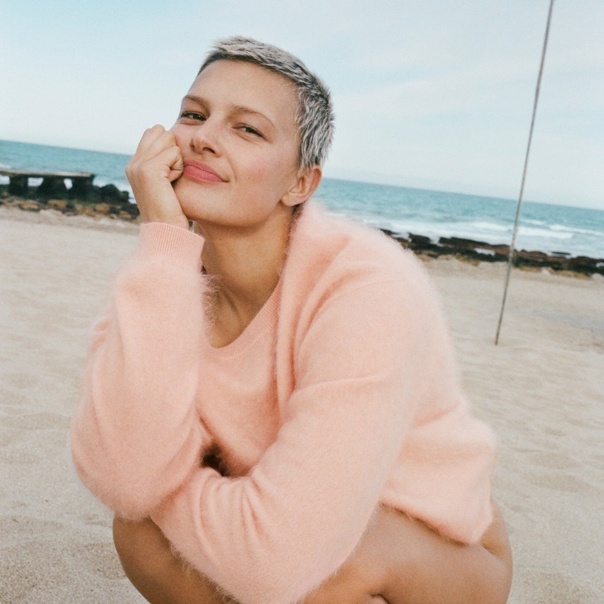 Women Brushed cashmere relaxed crewneck sweater - J.Crew