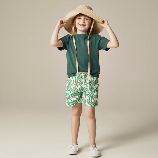 Kids Boys' printed swim trunk with UPF 50+ - J.Crew