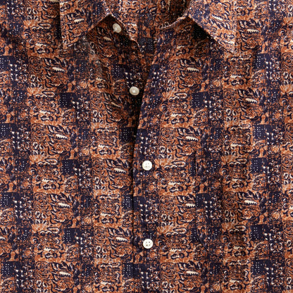 Men Short-sleeve cotton-linen blend shirt in print - J.Crew