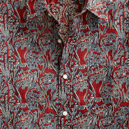 Men Short-sleeve cotton-linen blend shirt in print - J.Crew