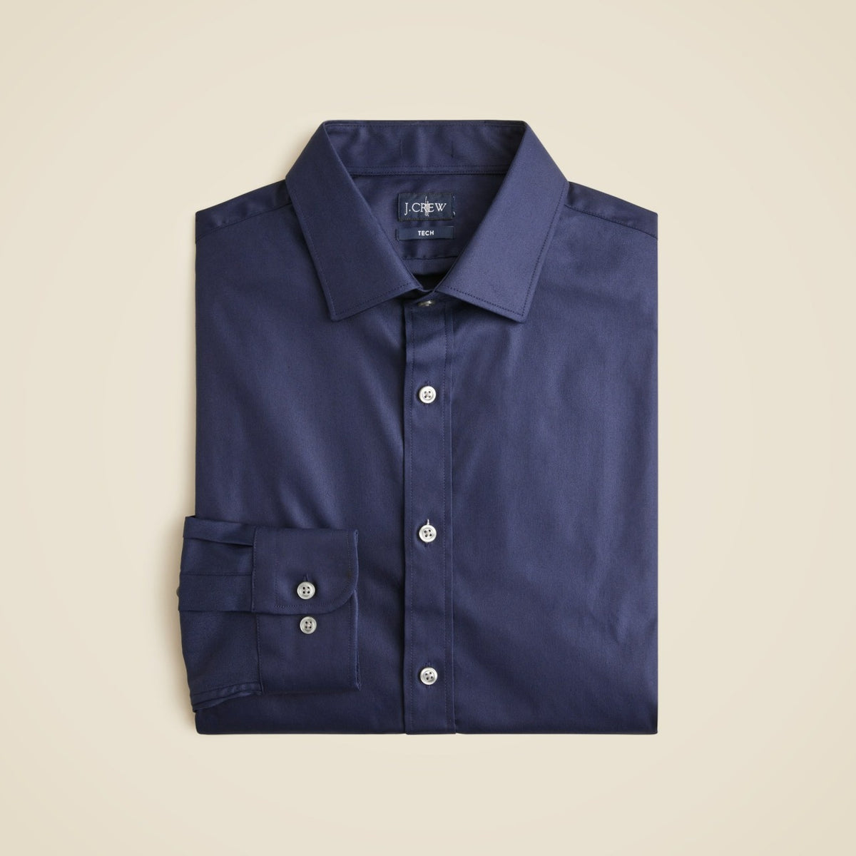Men Bowery performance stretch dress shirt with spread collar - J.Crew