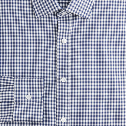 Men Bowery performance stretch dress shirt with spread collar - J.Crew