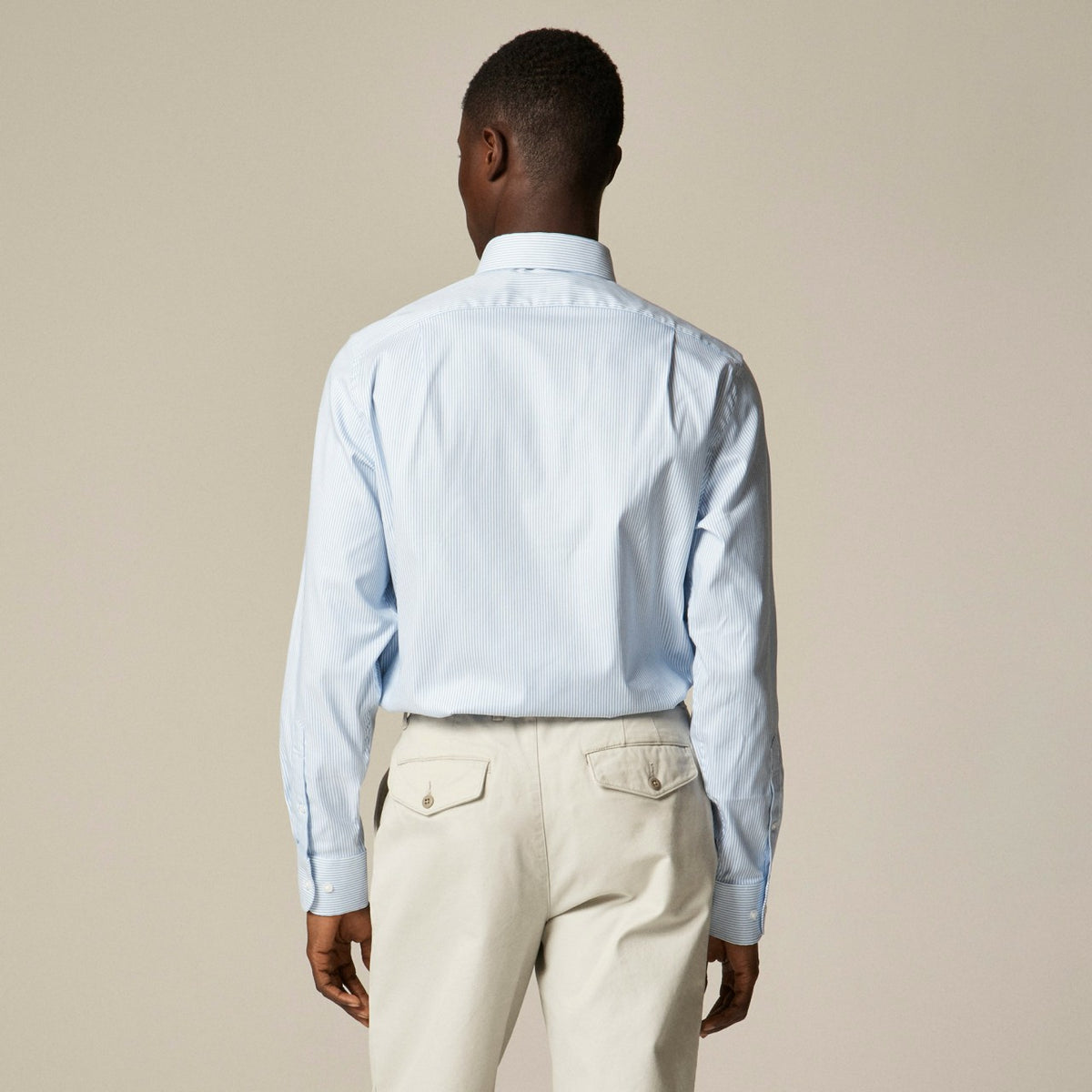 Men Bowery performance stretch dress shirt with spread collar - J.Crew
