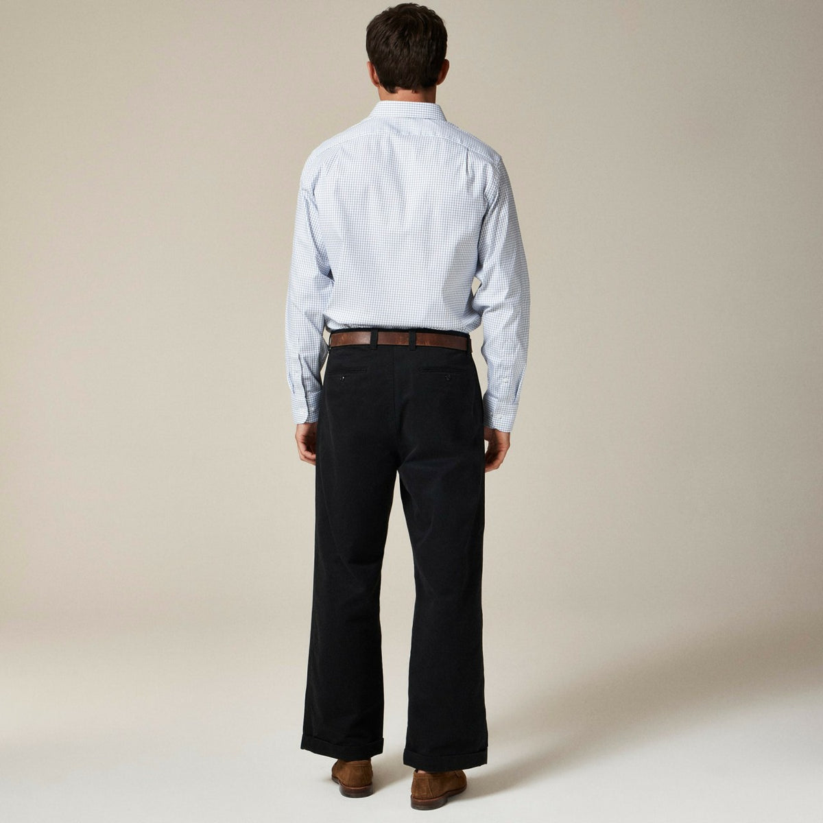 Men Bowery performance stretch dress shirt with spread collar - J.Crew