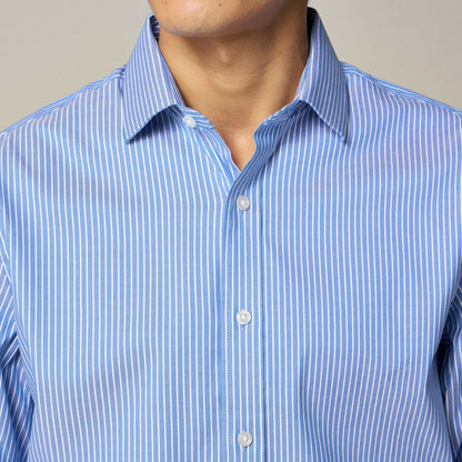 Men Bowery performance stretch dress shirt with spread collar - J.Crew
