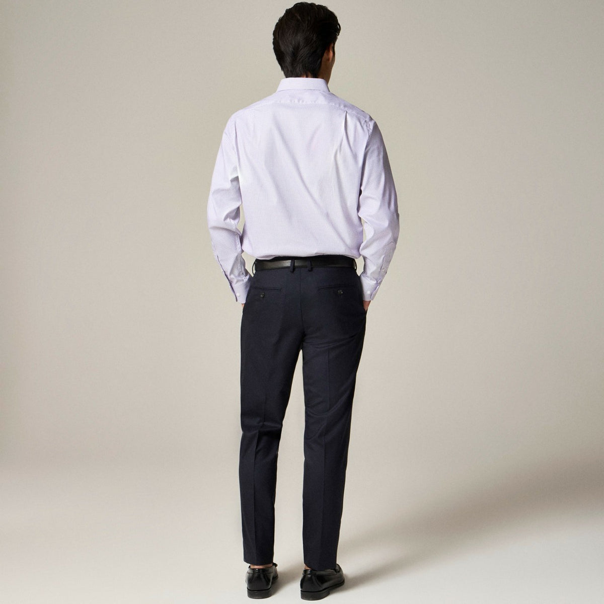 Men Bowery performance stretch dress shirt with spread collar - J.Crew