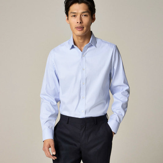 Men Bowery performance stretch dress shirt with spread collar - J.Crew
