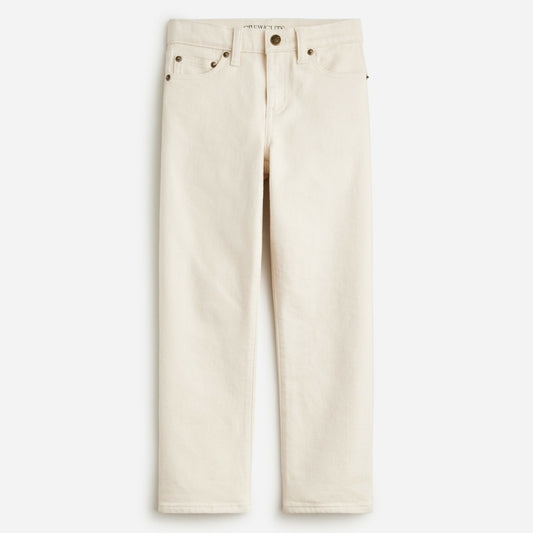 Kids Kids' relaxed-fit stretch jean in ecru wash - J.Crew