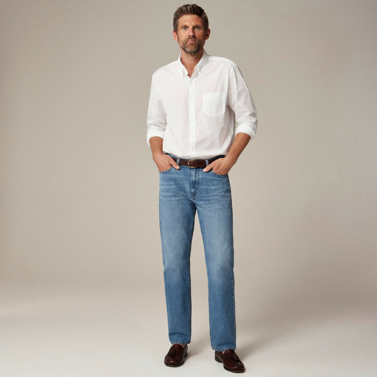 Men Classic jean in medium wash - J.Crew