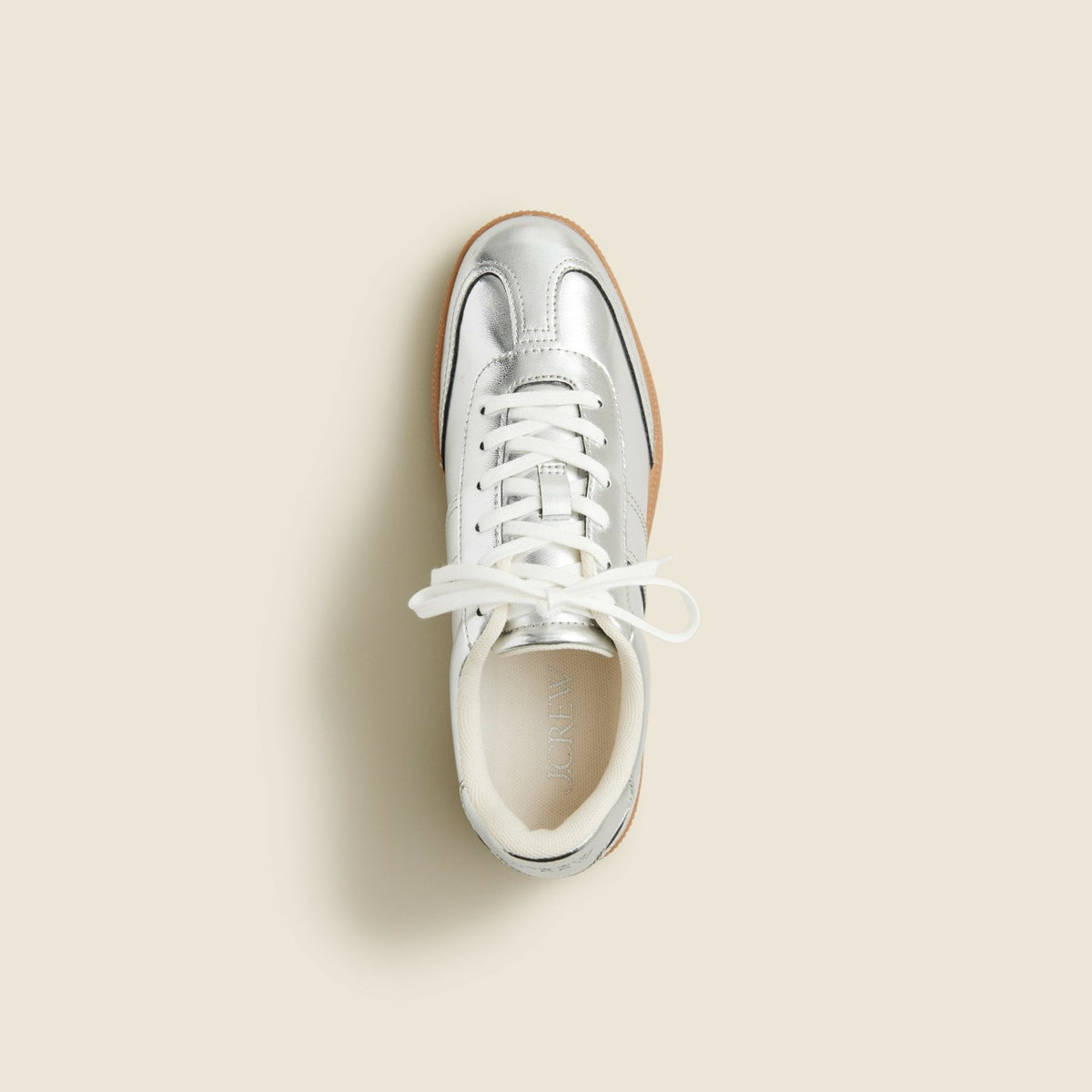 Women J.Crew field sneakers in metallic - J.Crew