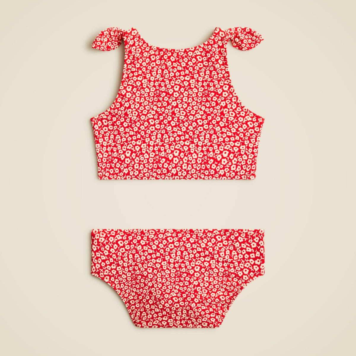 Kids Girls' tie-shoulder two-piece swimsuit with UPF 50+ - J.Crew