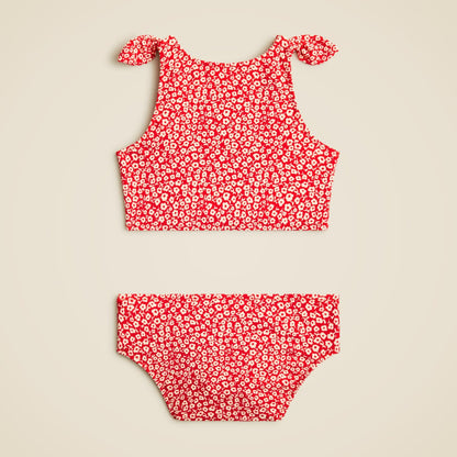 Kids Girls' tie-shoulder two-piece swimsuit with UPF 50+ - J.Crew