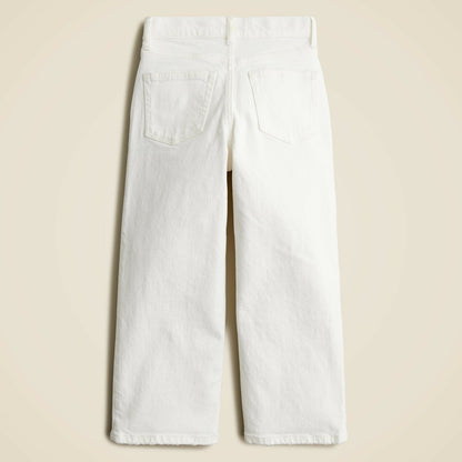 Kids Girls' slim wide-leg jean in white - J.Crew