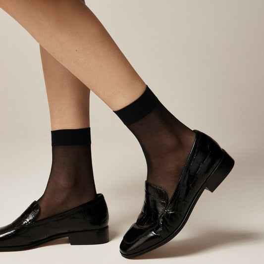 Women Sheer bootie socks three-pack - J.Crew