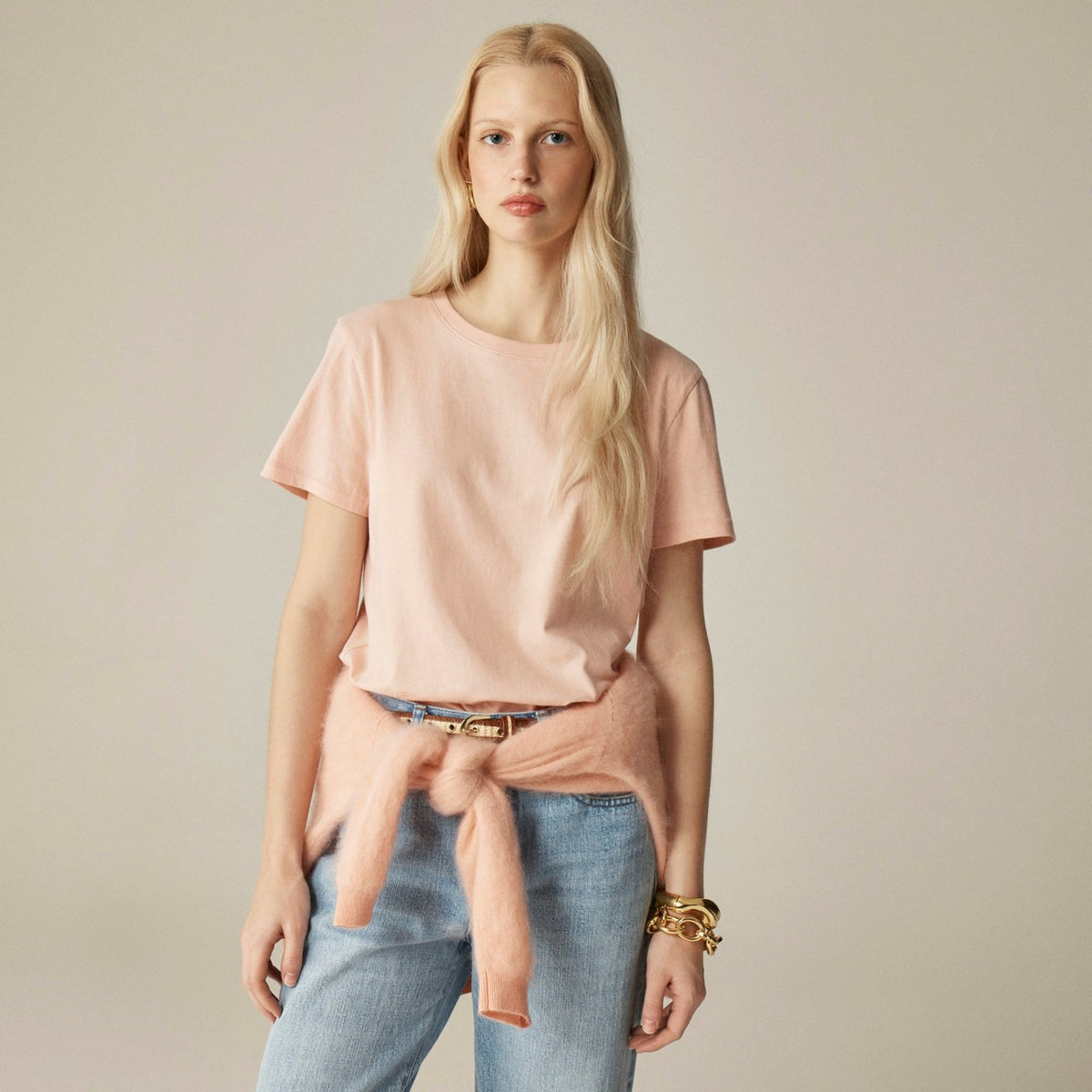 Women Vintage jersey classic-fit crewneck T-shirt - J.Crew