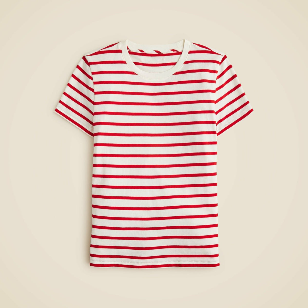 Women Vintage jersey classic-fit crewneck T-shirt in stripe - J.Crew