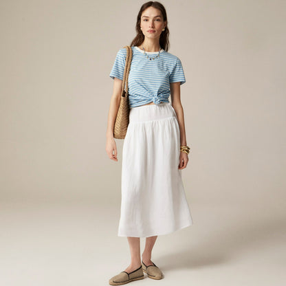 Women Vintage jersey classic-fit crewneck T-shirt in stripe - J.Crew