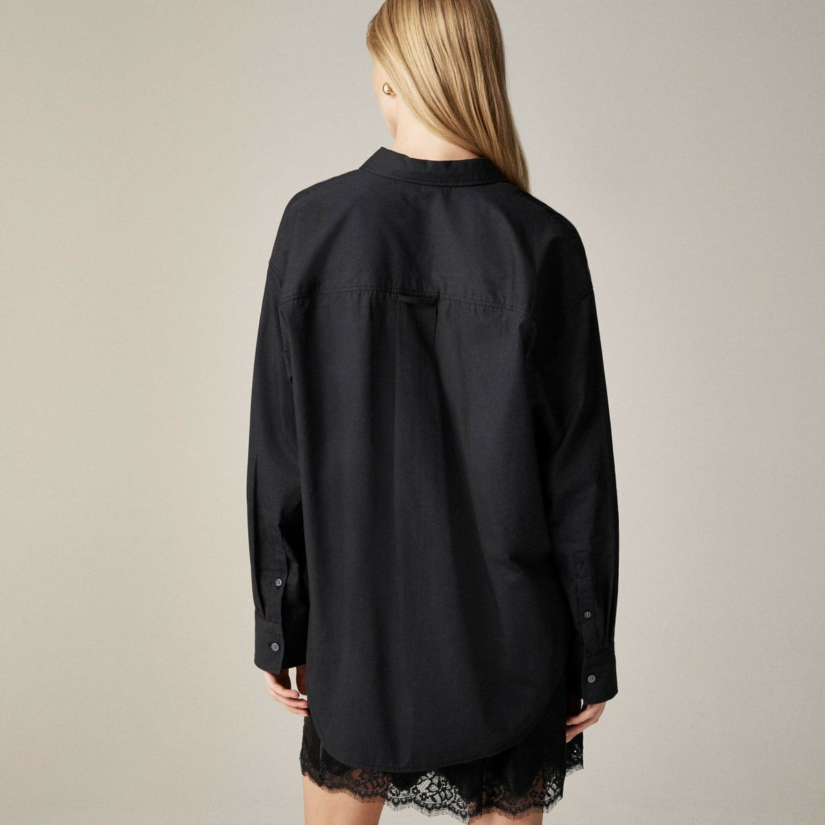 Women &Eacute;tienne oversized shirt in lightweight oxford - J.Crew