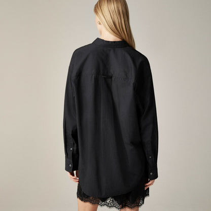 Women &Eacute;tienne oversized shirt in lightweight oxford - J.Crew