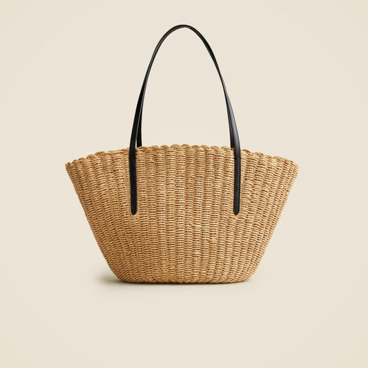 Women Como woven straw tote - J.Crew