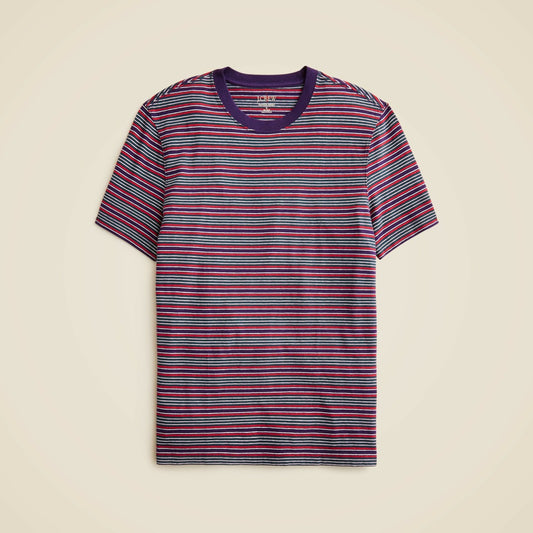 Men Vintage-wash cotton T-shirt in stripe - J.Crew