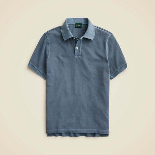 Men Washed piqu&eacute; polo shirt - J.Crew