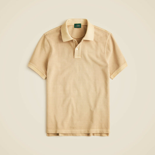 Men Washed piqu&eacute; polo shirt - J.Crew