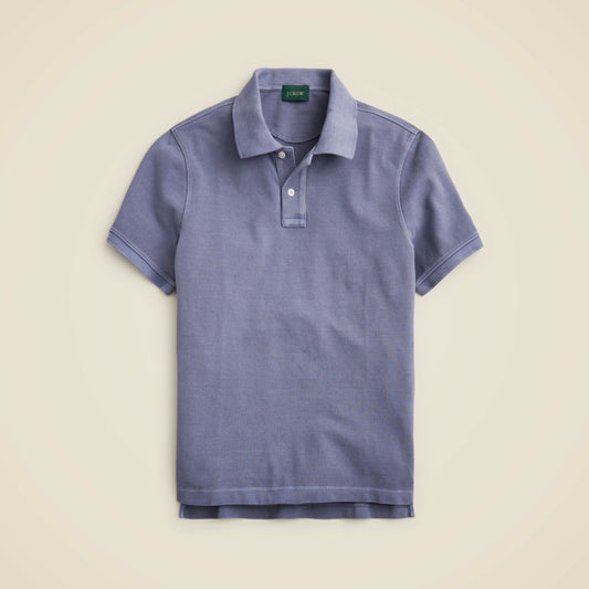 Men Washed piqu&eacute; polo shirt - J.Crew