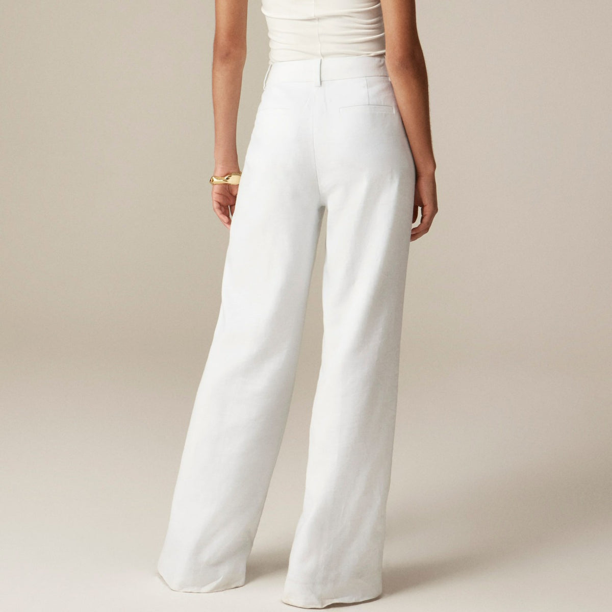 Women Carolina flare pant in stretch linen blend - J.Crew
