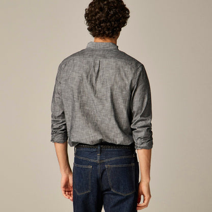 Men Organic cotton chambray shirt - J.Crew