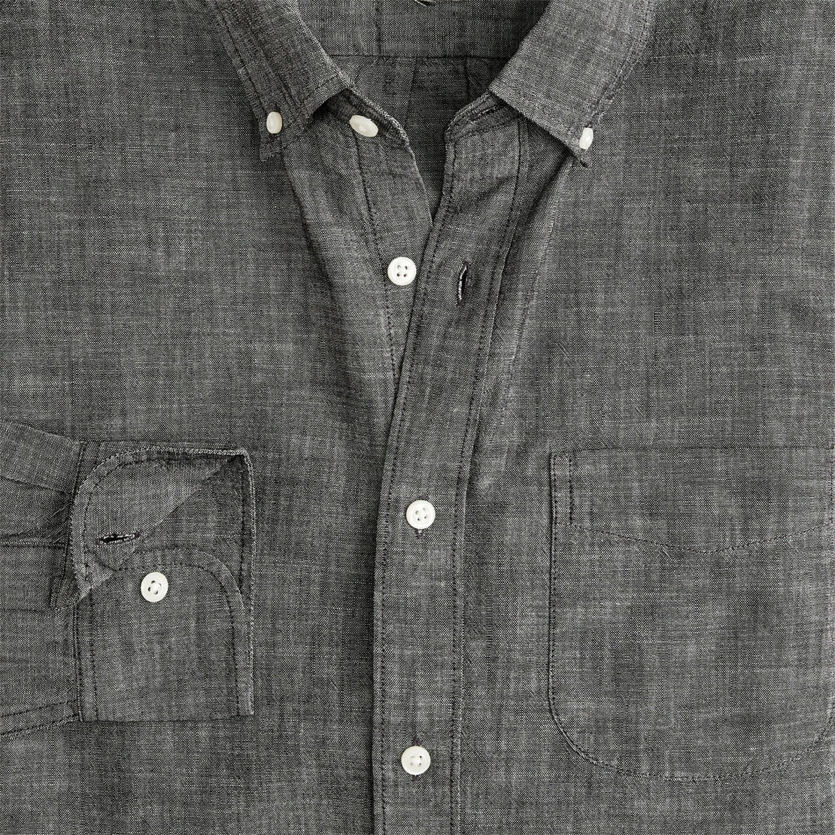 Men Organic cotton chambray shirt - J.Crew