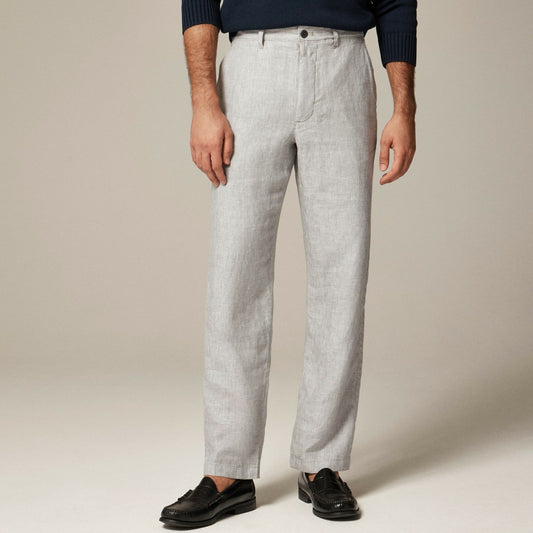 Men Classic-fit linen trouser - J.Crew