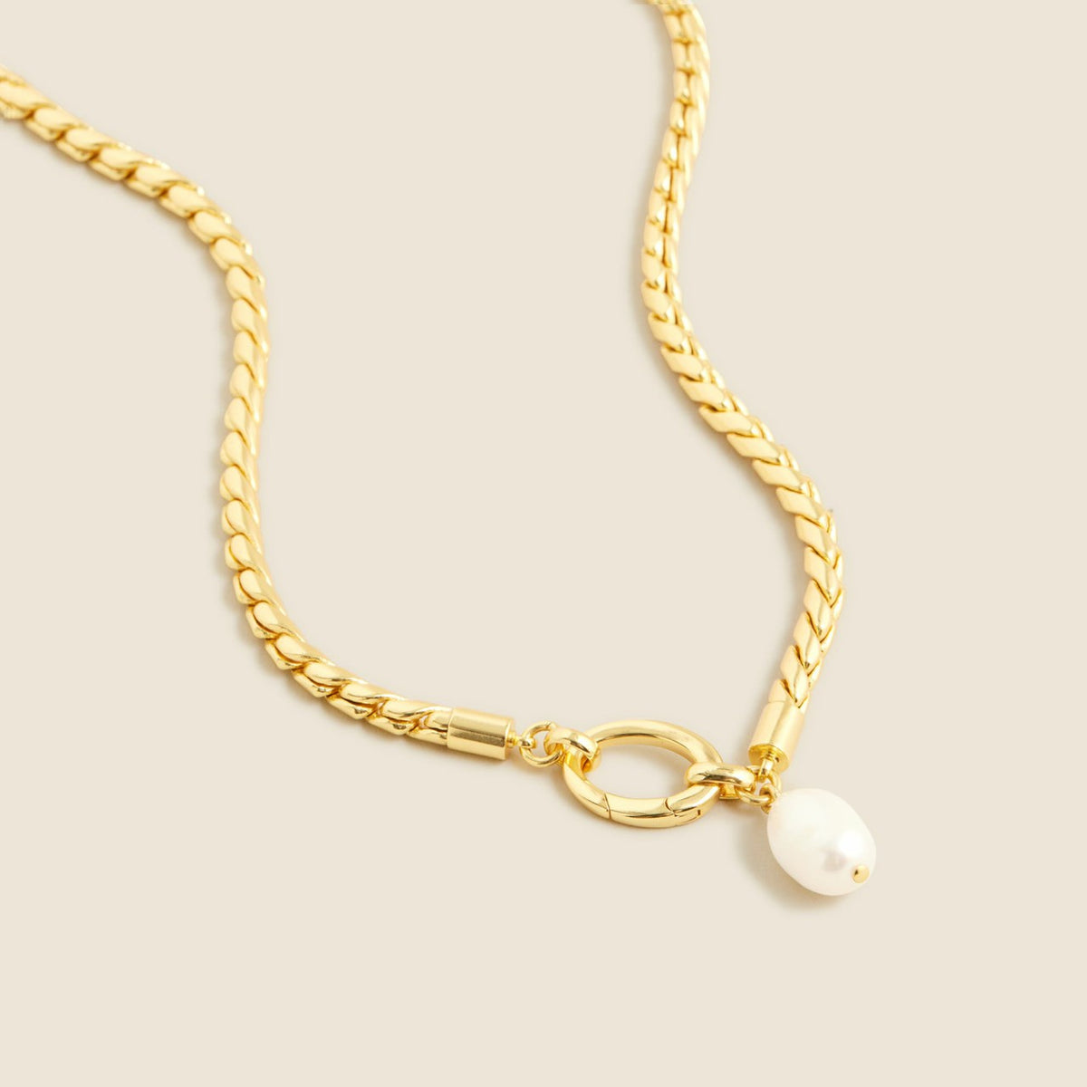 Women Rope chain freshwater pearl necklace - J.Crew
