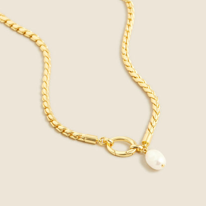 Women Rope chain freshwater pearl necklace - J.Crew