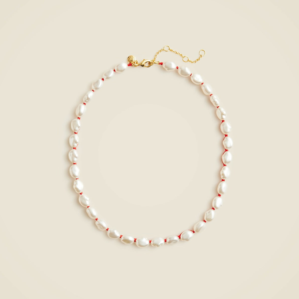 Women Rope-tied pearl necklace - J.Crew