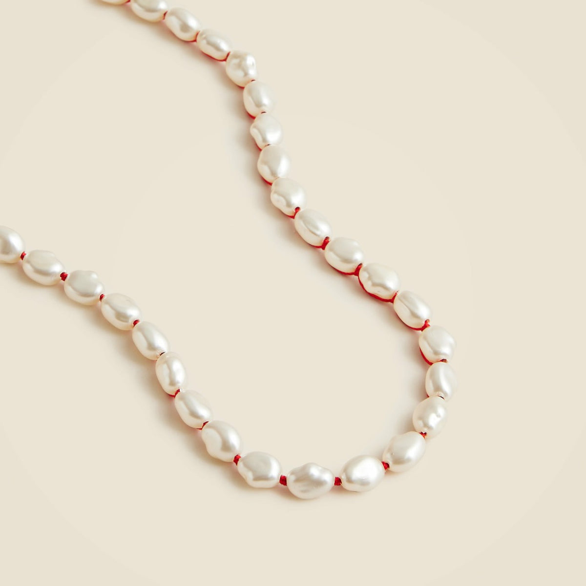 Women Rope-tied pearl necklace - J.Crew