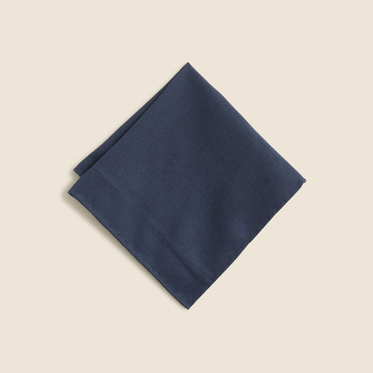 Men Baird McNutt Irish cotton-linen blend pocket square - J.Crew