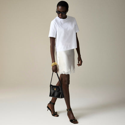 Women Relaxed premium-weight cropped T-shirt - J.Crew