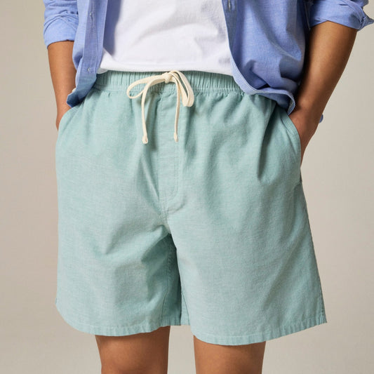 Men 7'' lounge short in Broken-in oxford cloth - J.Crew