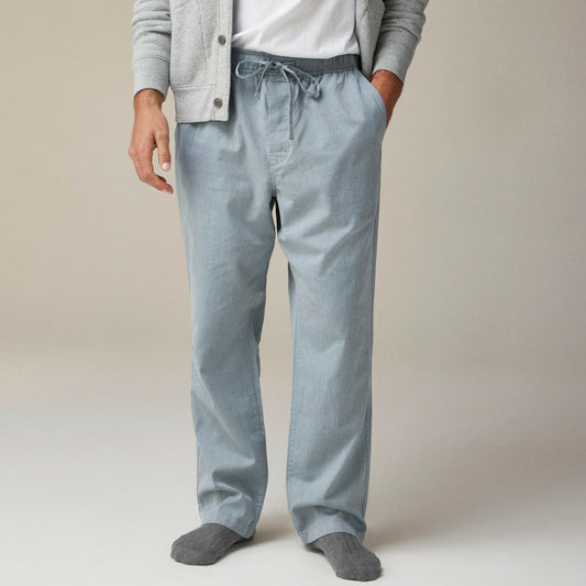 Men Pajama pant in cotton herringbone - J.Crew