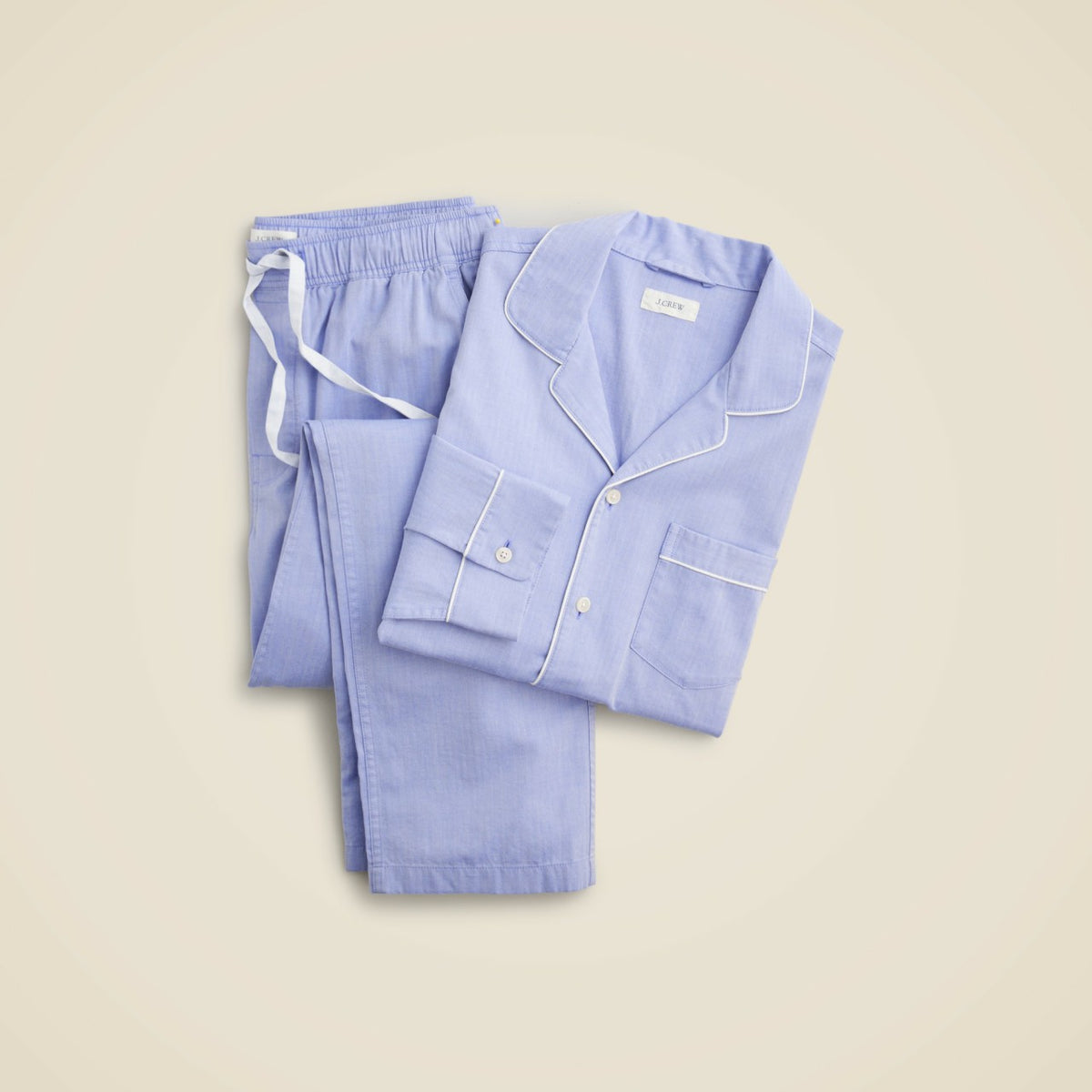 Men Pajama set in cotton herringbone - J.Crew