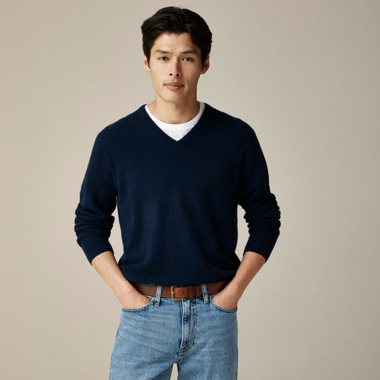 Men Cashmere V-neck sweater - J.Crew