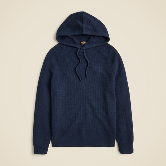 Men Cashmere waffle hooded sweater - J.Crew