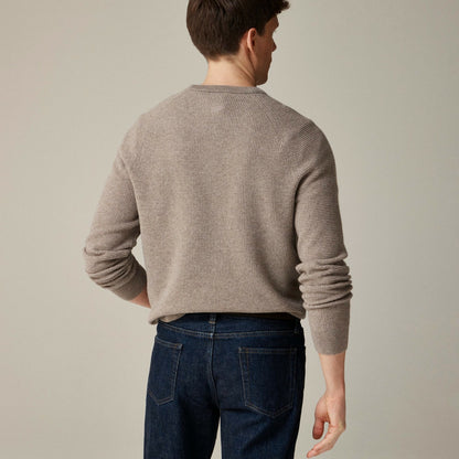 Men Cashmere waffle sweater - J.Crew