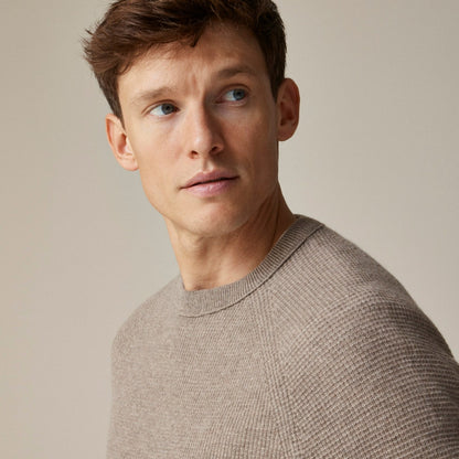 Men Cashmere waffle sweater - J.Crew