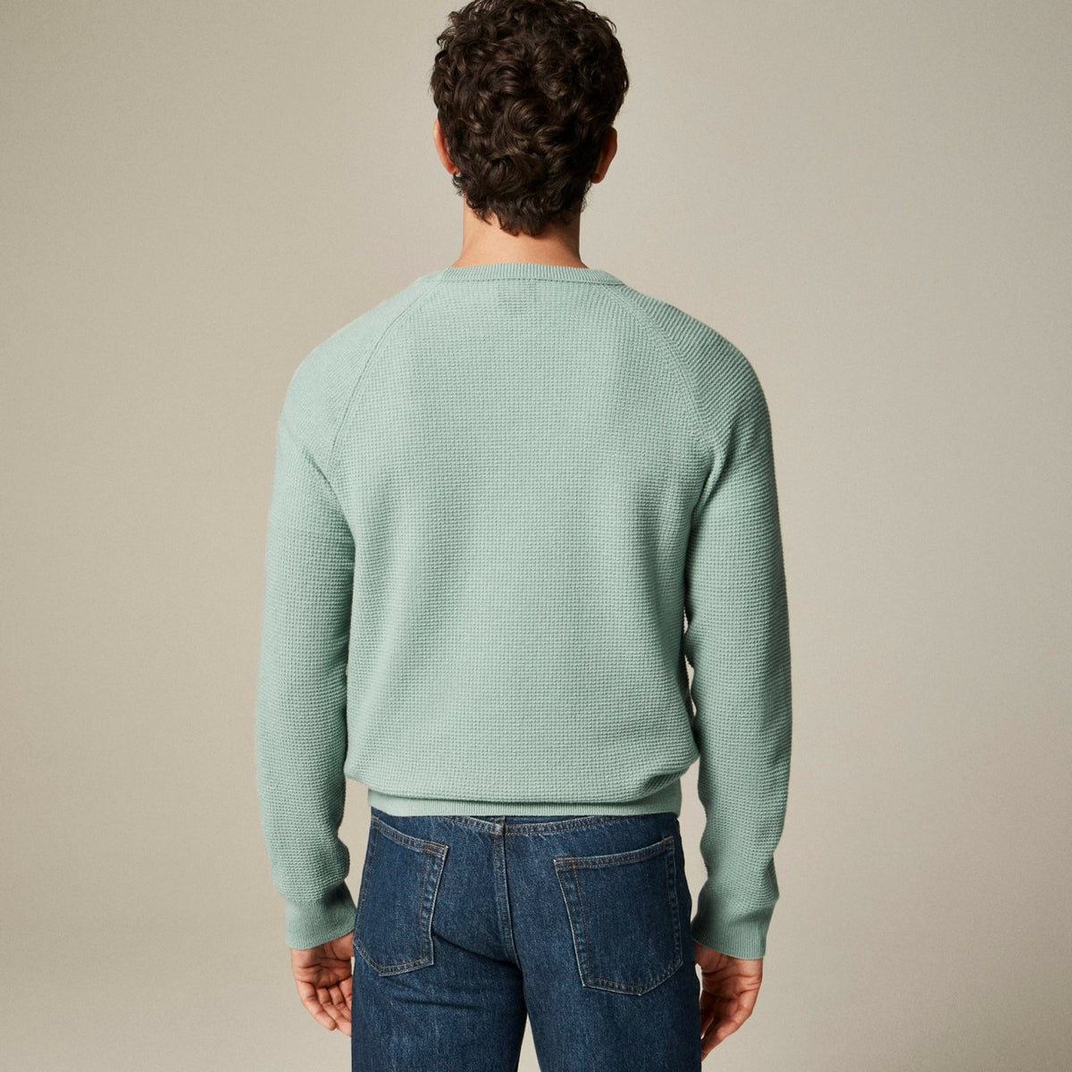 Men Cashmere waffle sweater - J.Crew